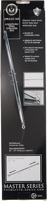 Master Series Adjustable Steel Spreader Bar Silver Spreaders and Hangers